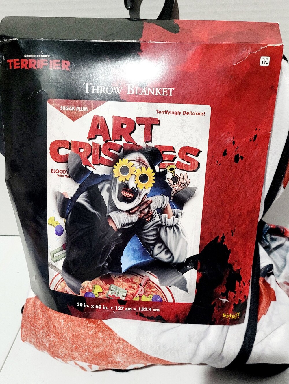 Terrifier "Art Crispies" Soft Throw Blanket